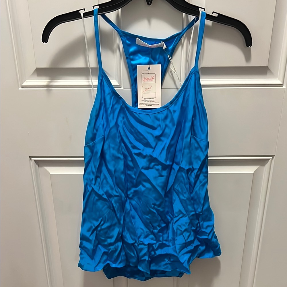 Alice & Trixie Ruched Blue Sleeveless Camisole